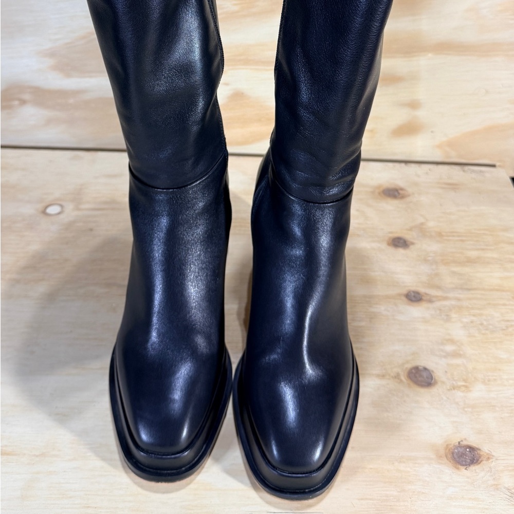 Steve Madden Sleek Black Heeled Boots